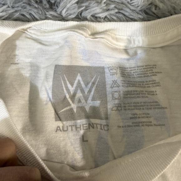 WWE WWF Authentic White Jey Uso Yeet Shades T-shirt Large L Roman Bloodline - Picture 4 of 8